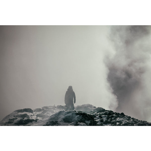 Towards the top of Erebus.