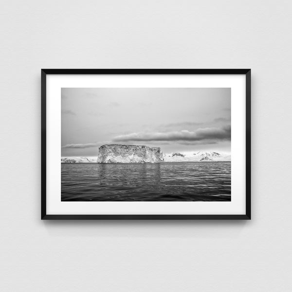 Iceberg landscape.