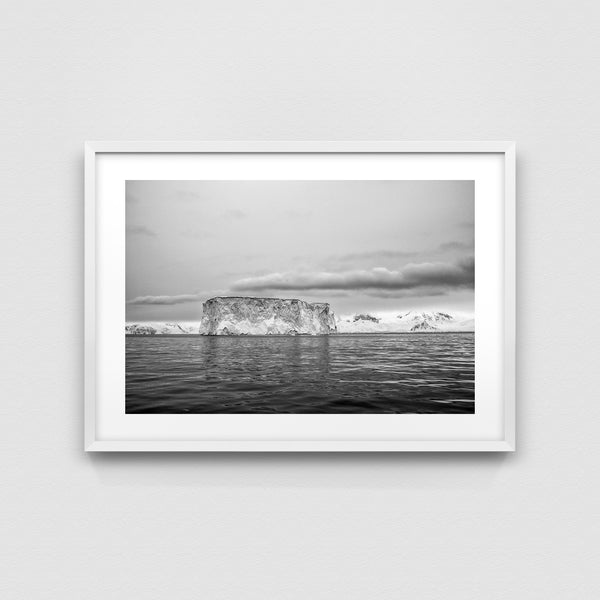 Iceberg landscape.