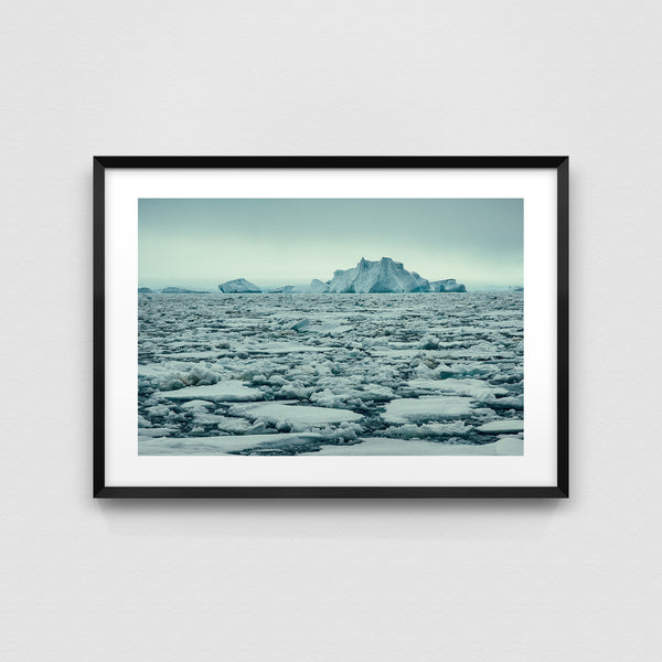 Iceberg landscape.