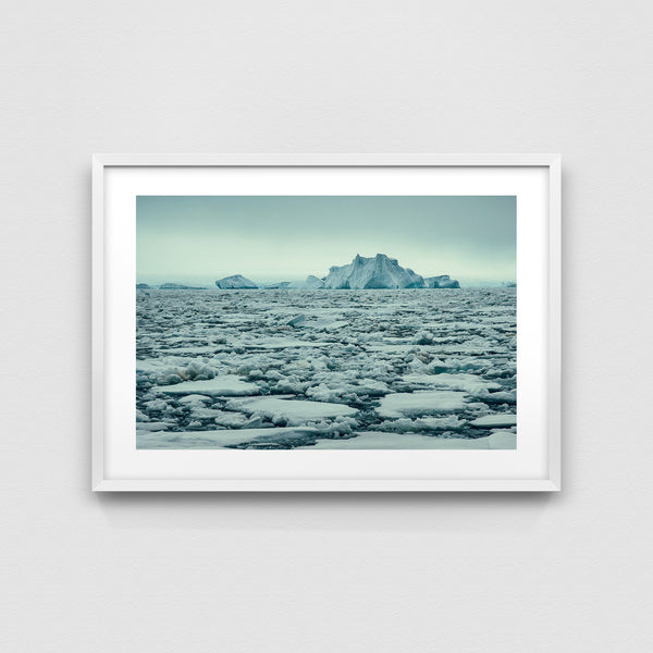 Iceberg landscape.