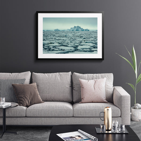 Iceberg landscape.