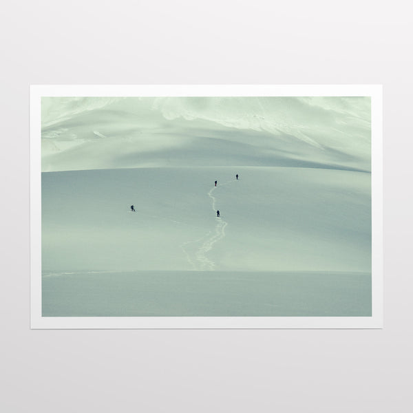 Towards the top of Erebus.