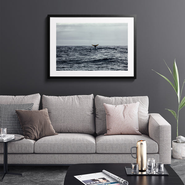 Humpback whale tail.