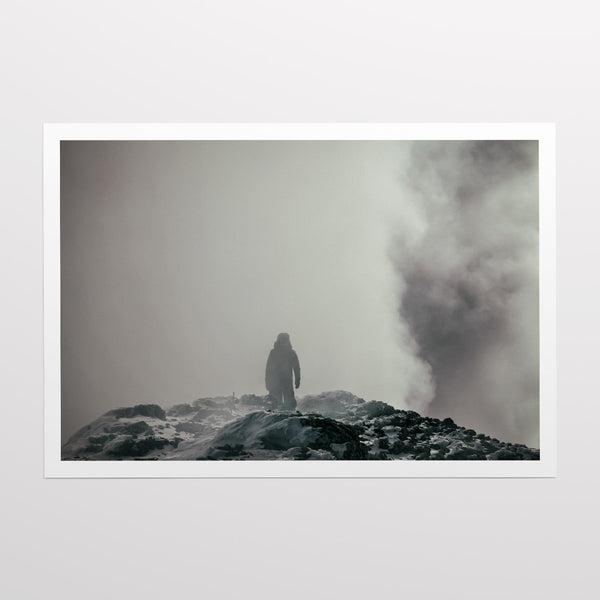 Towards the top of Erebus.