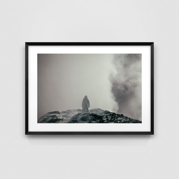 Towards the top of Erebus.
