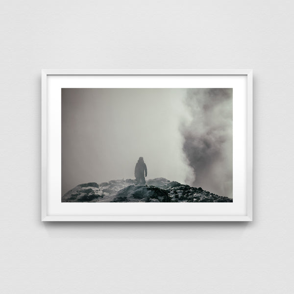 Towards the top of Erebus.