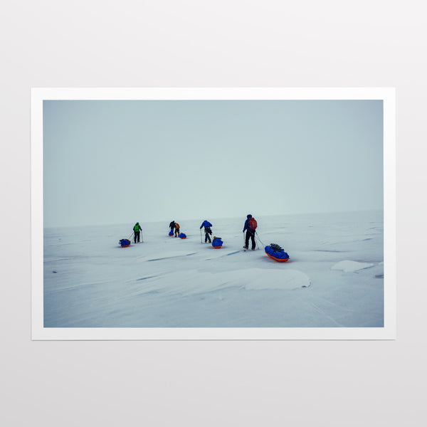 Towards the top of Erebus.
