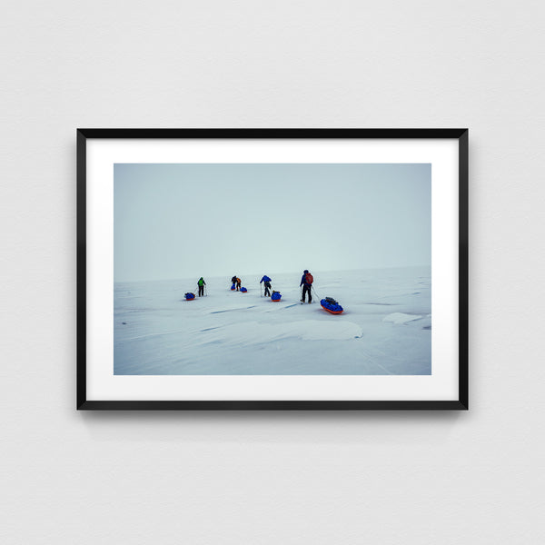 Towards the top of Erebus.