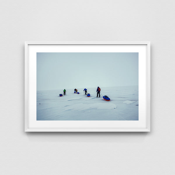 Towards the top of Erebus.
