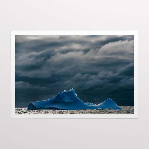 Iceberg like shark's fin.