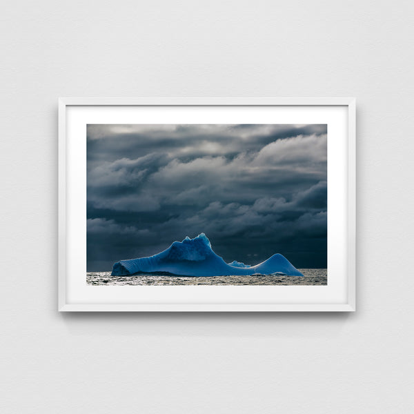 Iceberg like shark's fin.