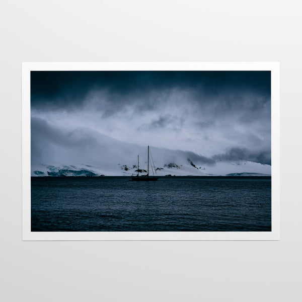 Selma anchored in McMurdo Sound.