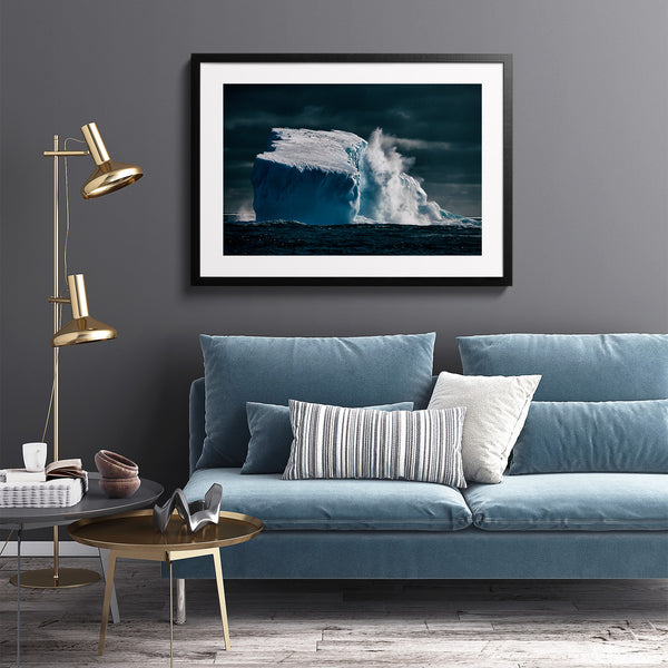 Ice cliff.
