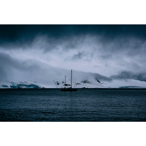 Selma anchored in McMurdo Sound.