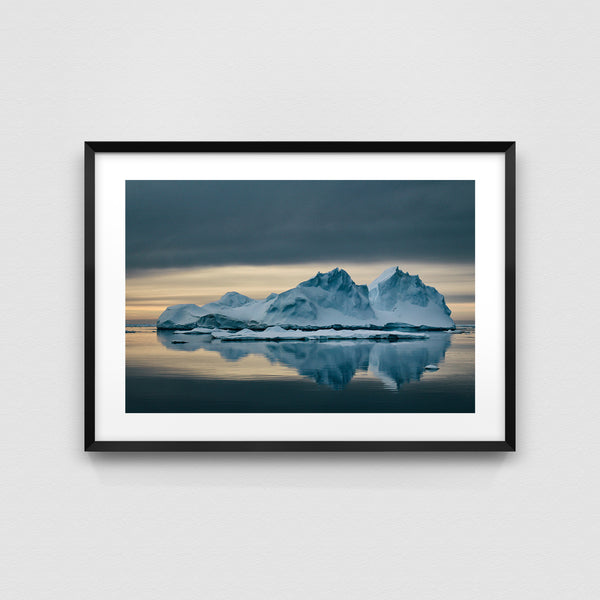 Iceberg landscape.