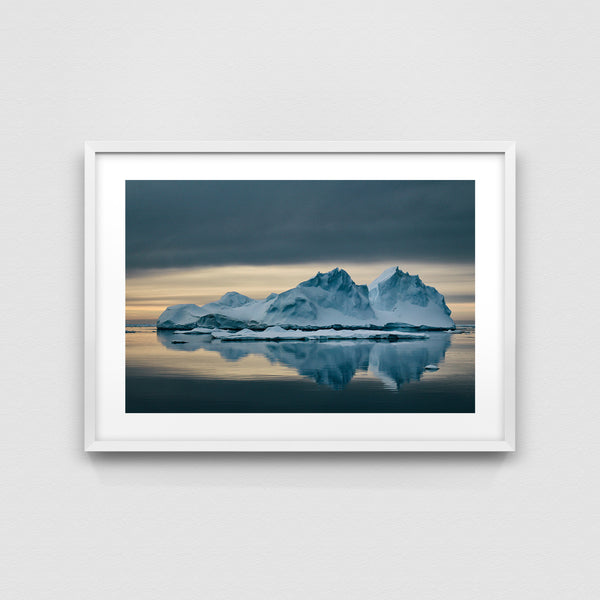 Iceberg landscape.