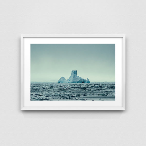 Iceberg landscape.