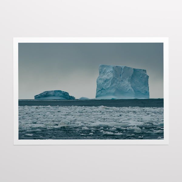 Iceberg landscape.