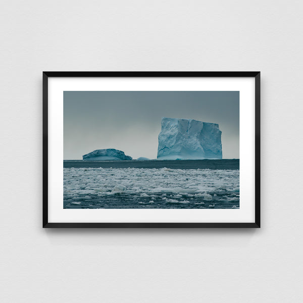 Iceberg landscape.