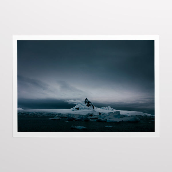 Iceberg landscape.