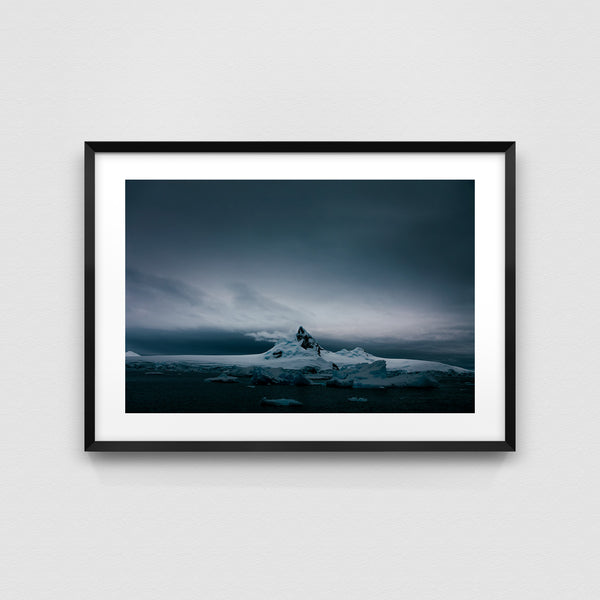 Iceberg landscape.