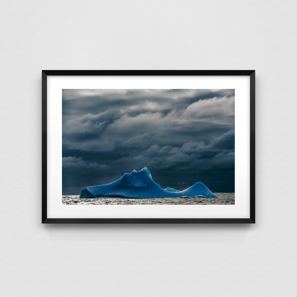 Iceberg like shark's fin.